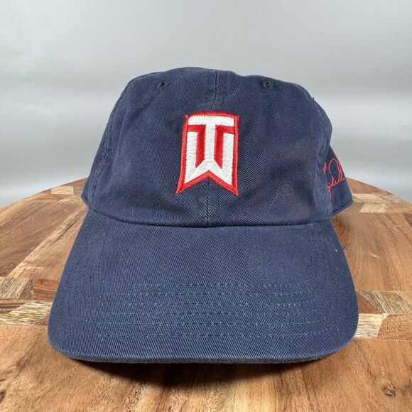 Nike Golf Tiger Woods Hat TW Buick Embroidered Adjustable Cap Adult OSFA Blue - Picture 1 of 6